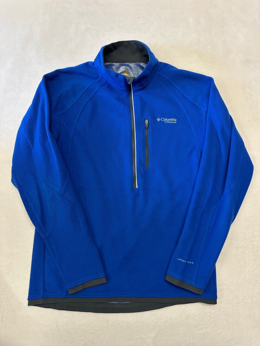 Columbia Mens Omni Heat Quarter Zip Fleece Pullover Medium